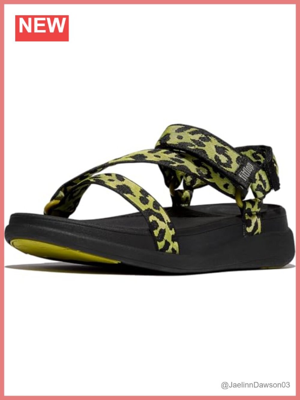 Leopard Print Slip-Resistant Adjustable Wedge Sandals